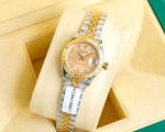 Rolex Datejust 28mm 904L Steel eta2671 Movement Pink Face Two-tone Gold Strap Lady Watch